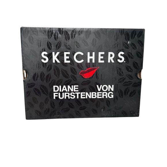 NIB! Diane Von Furstenberg x Skechers Suede Lace-Up Sneakers - Size 7.5 - Picture 12 of 12